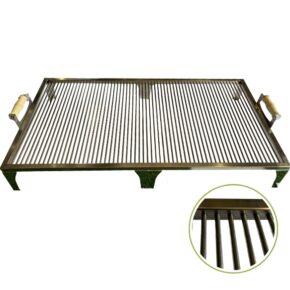 Profi inox žar gradele z okroglimi palicami 100 x 50 cm